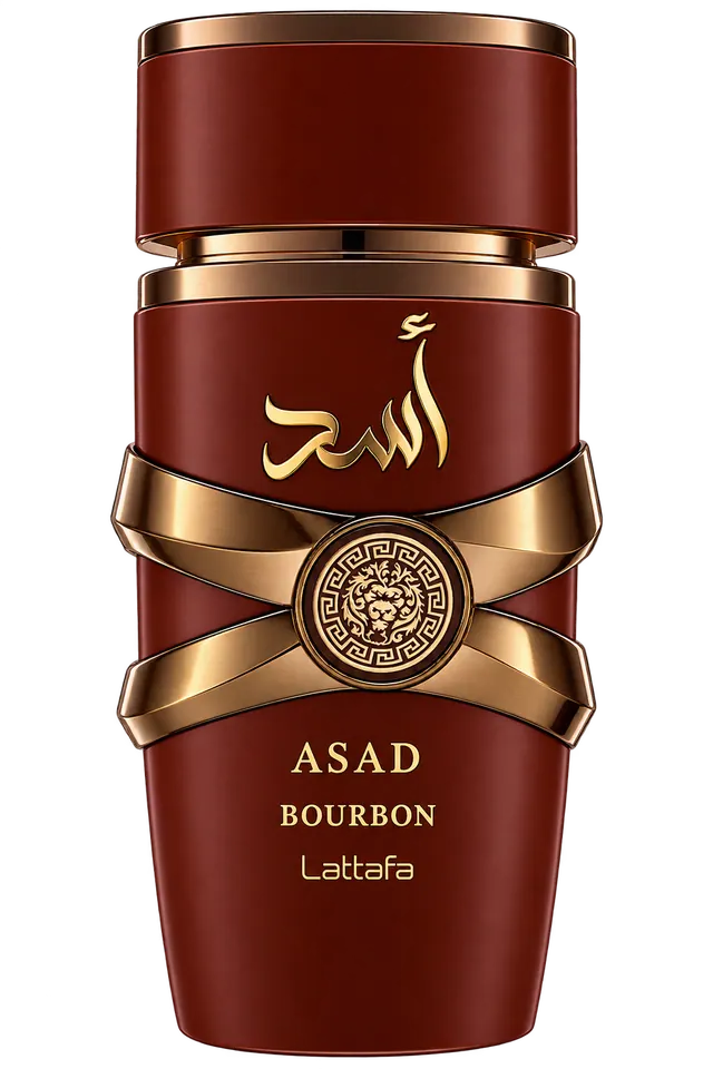 Lattafa Asad Bourbon fragrance bottle