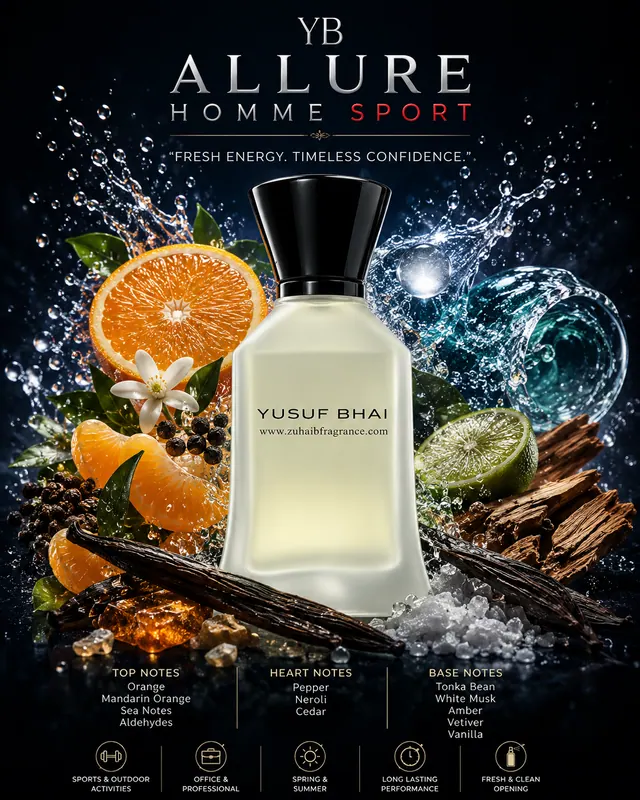 Yusuf Bhai Allure Homme Sport fragrance bottle
