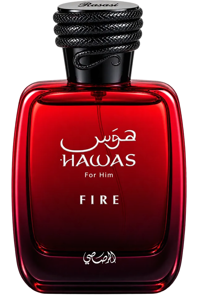 Rasasi Hawas Fire fragrance bottle