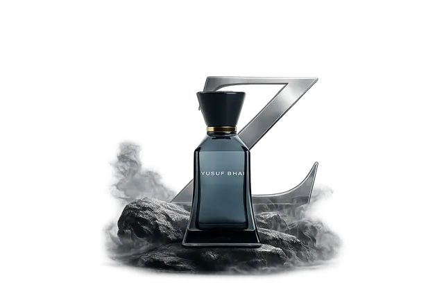 Yusuf Bhai fragrance staged with sculptural smoke