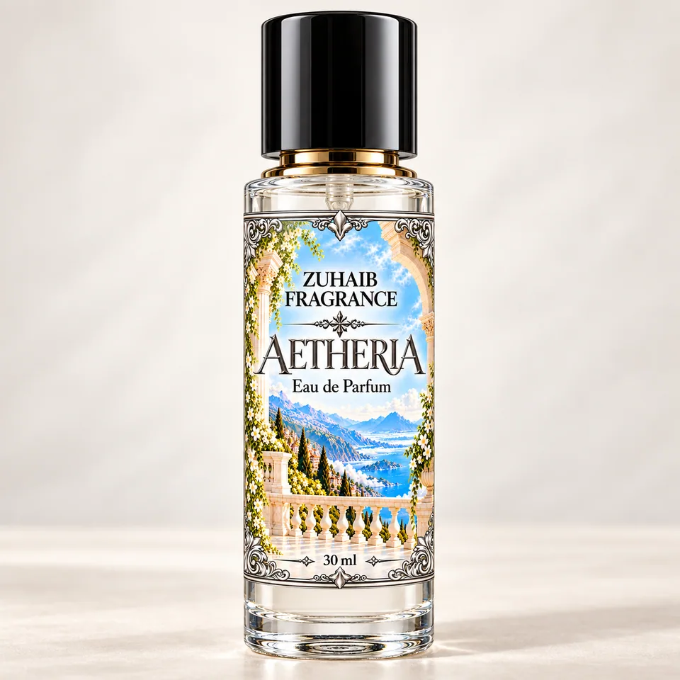 Aetheria by Zuhaib Fragrance — original 30 ml Eau de Parfum bottle
