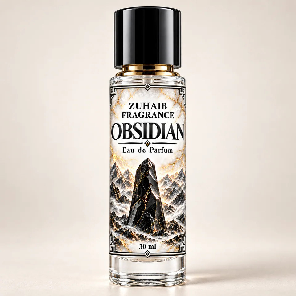 Obsidian by Zuhaib Fragrance — original 30 ml Eau de Parfum bottle