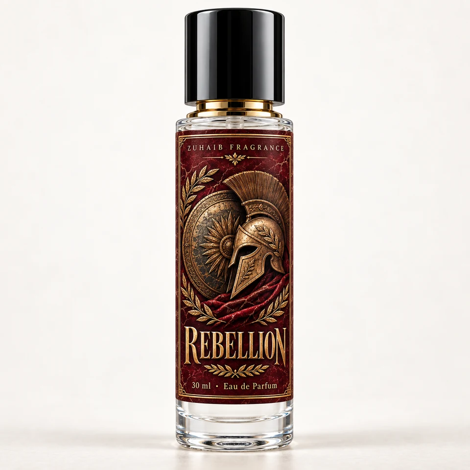 Rebellion by Zuhaib Fragrance — original 30 ml Eau de Parfum bottle